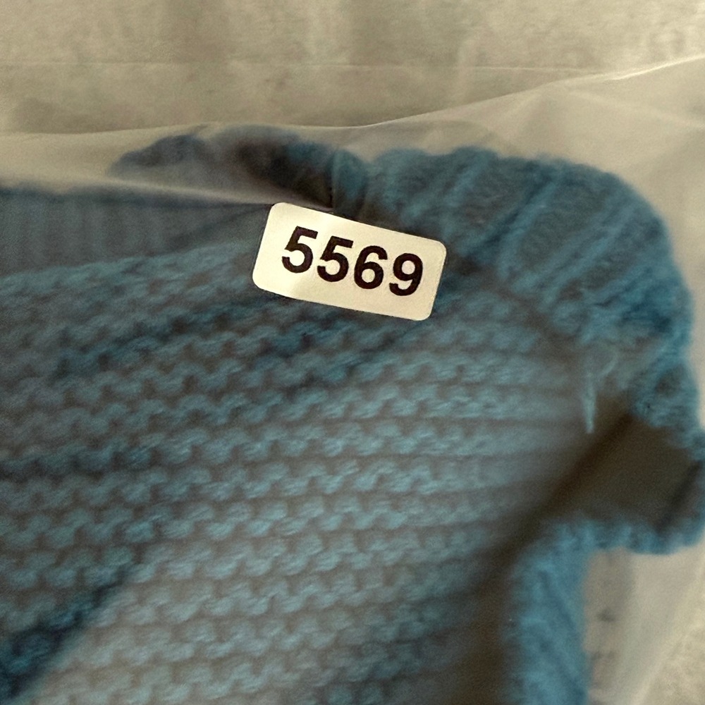 Soft Surroundings Teal Cotton Blend Textured Knit Tunic Sweater L 2BU14 - Picture 7 of 7